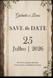 Save the date de casamento
